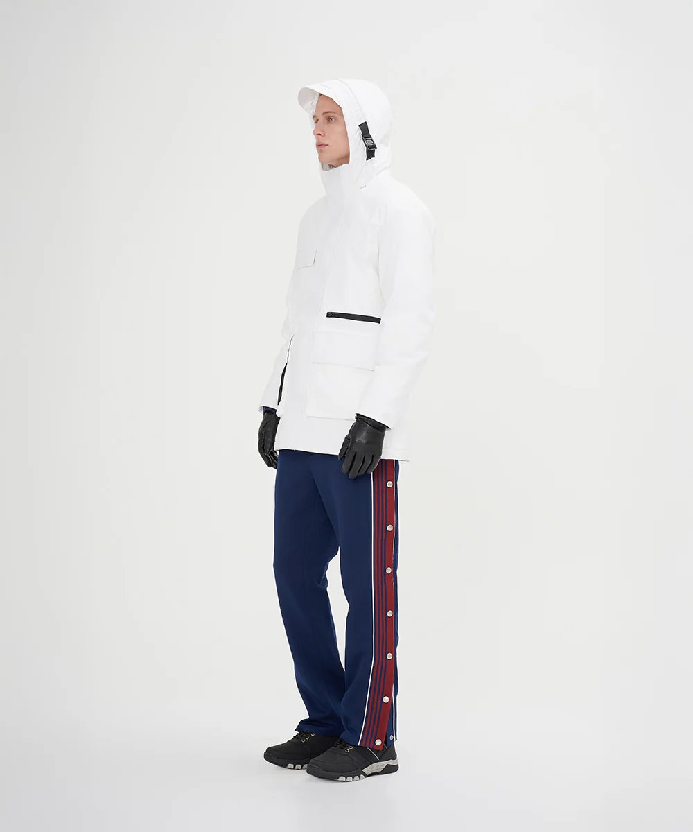Men's Asymmetric Monotone Down Jacket
