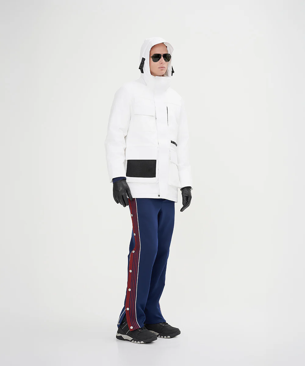 Men's Asymmetric Monotone Down Jacket - Image 14