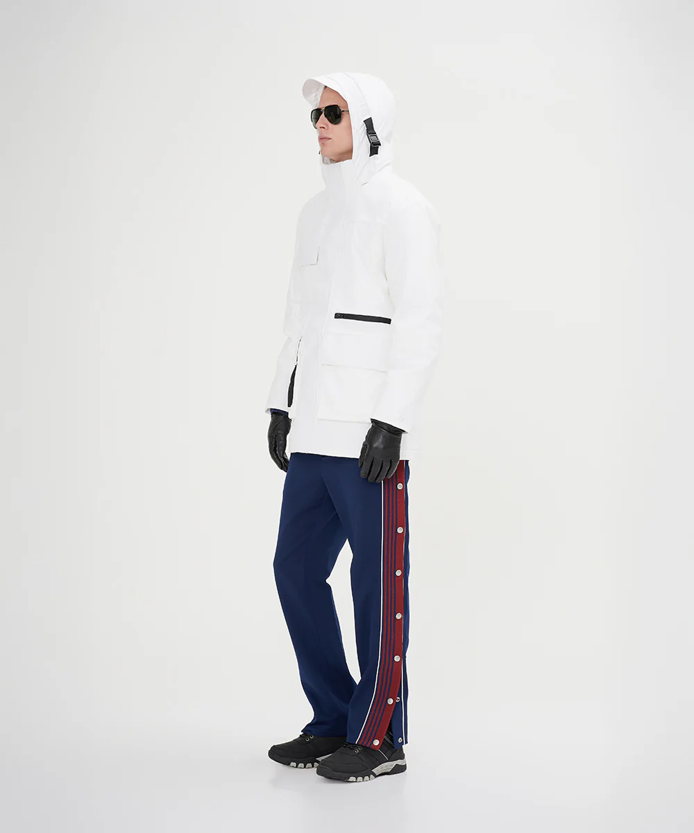 Men's Asymmetric Monotone Down Jacket - Image 16