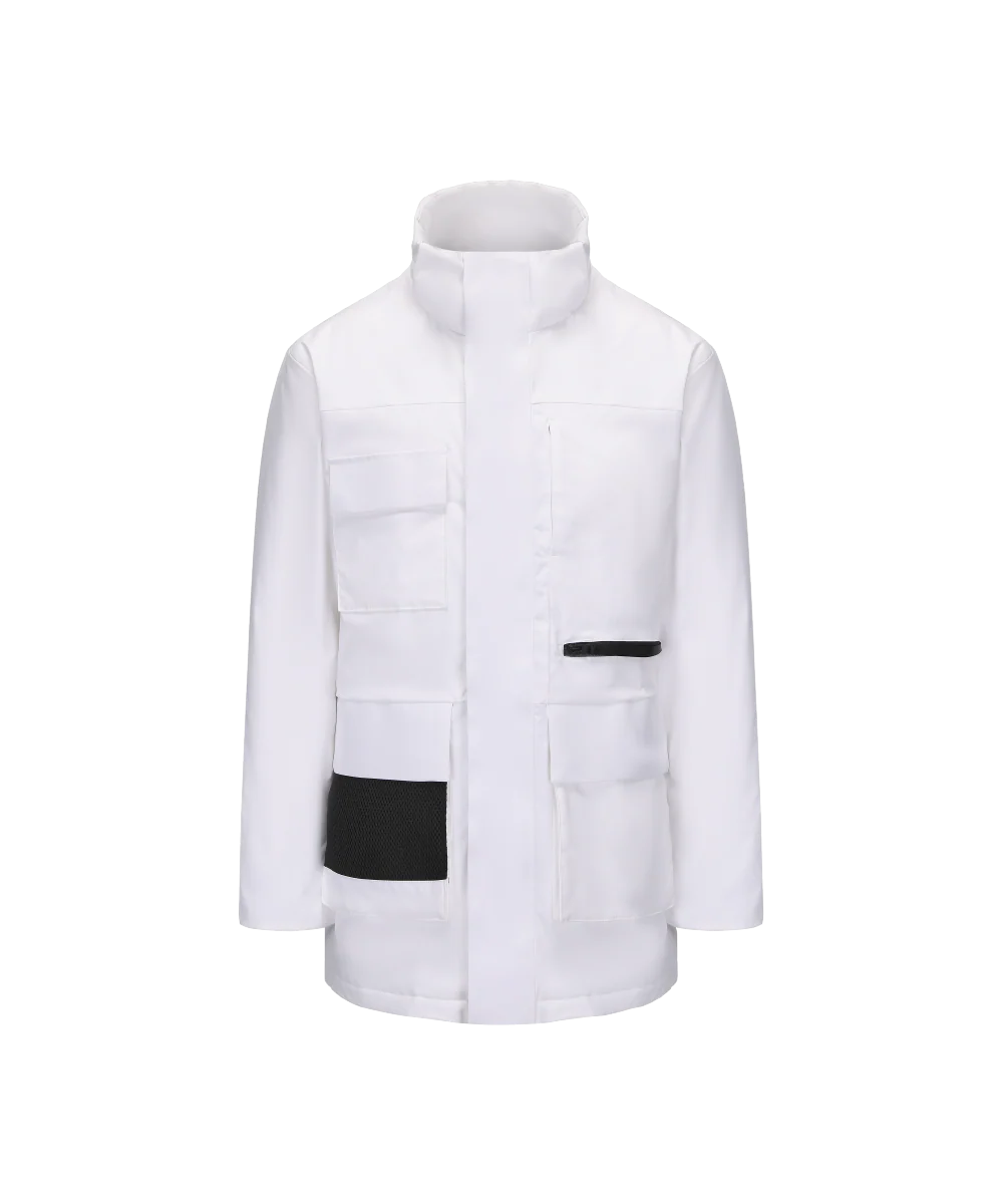 Men's Asymmetric Monotone Down Jacket - Image 17