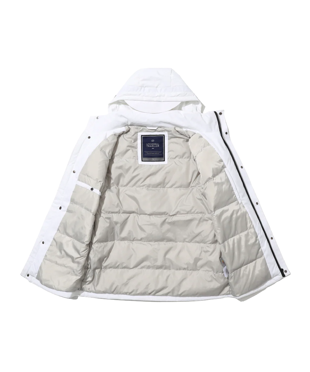 Men's Asymmetric Monotone Down Jacket - Image 21