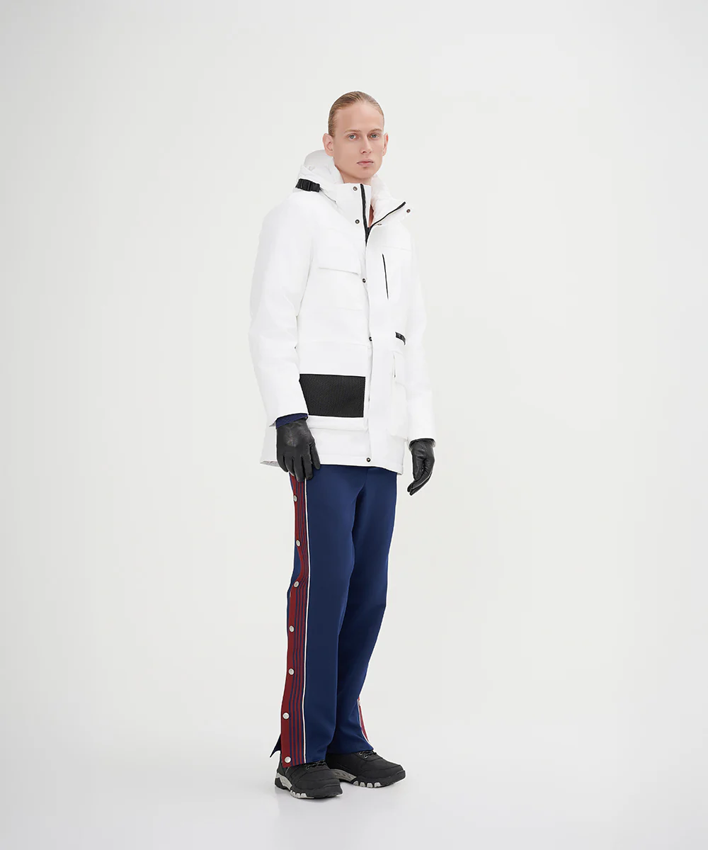 Men's Asymmetric Monotone Down Jacket - Image 5