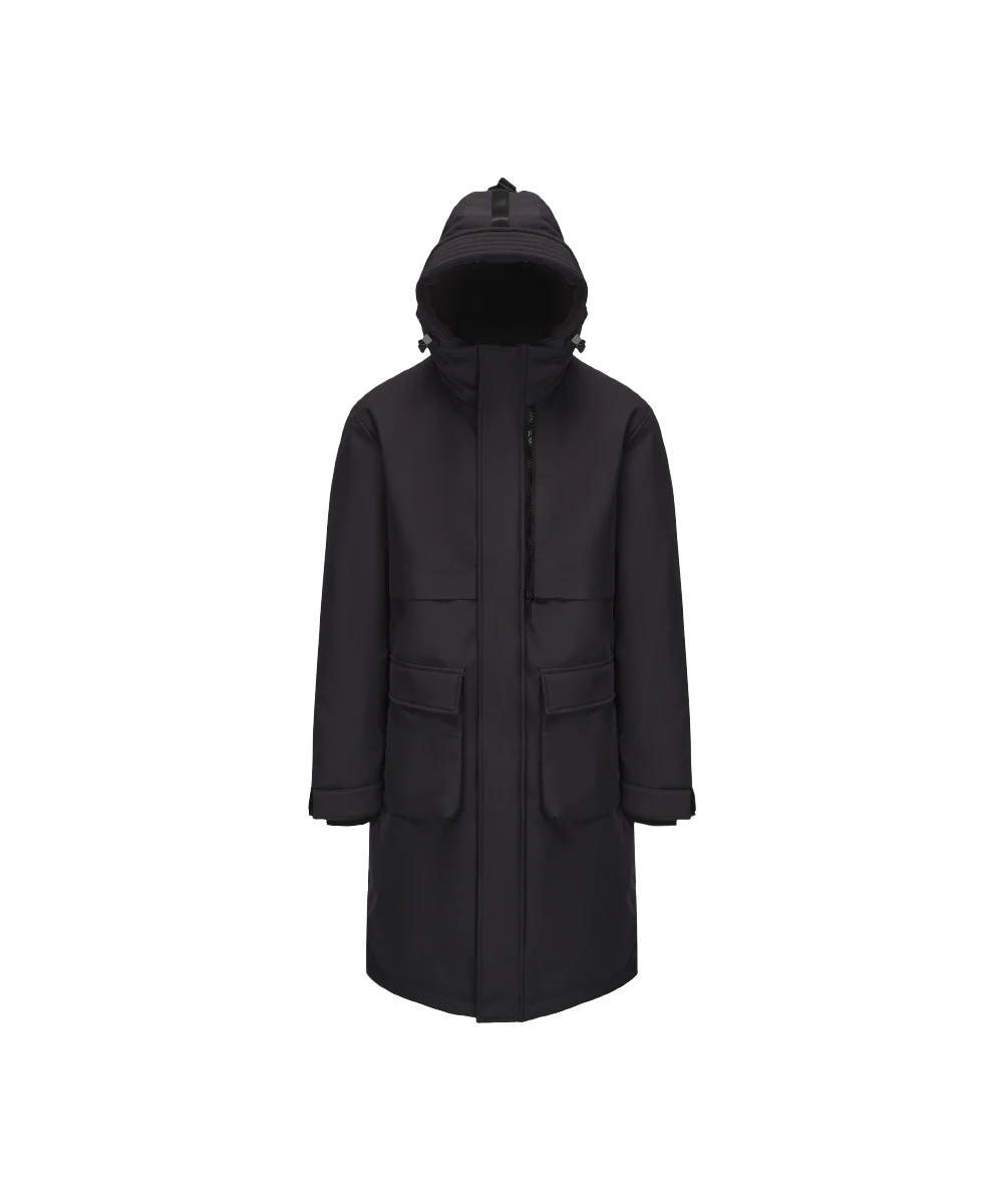 Men's Minimalist Full Length Down Jacket - Image 9