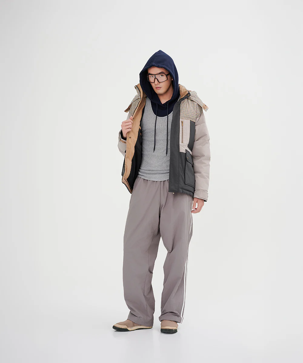 Men's Color Blocking Down Jacket - Image 4