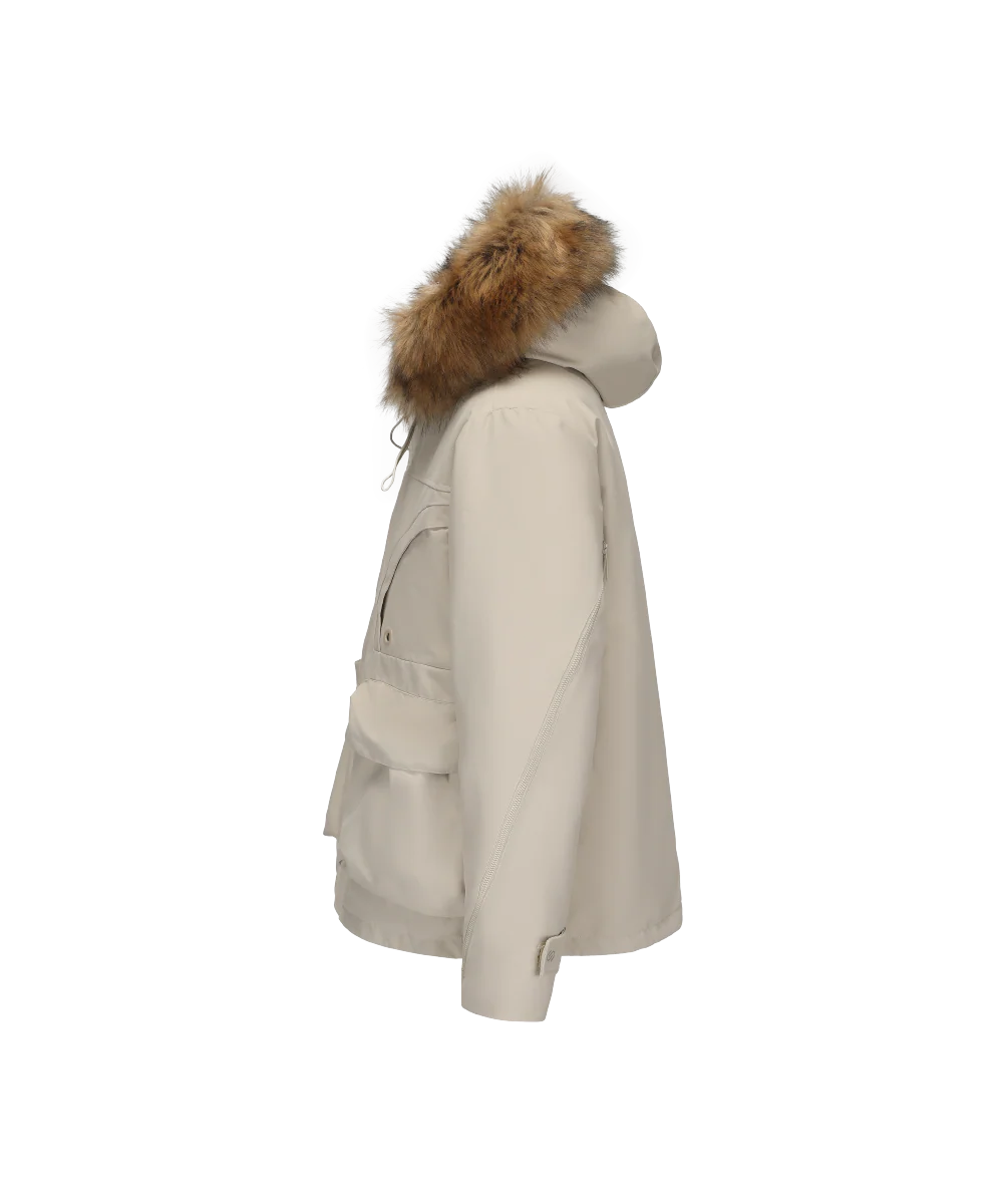 Men's Down Jacket Topped With A Luxurious Fur-Lined Hood - Image 15