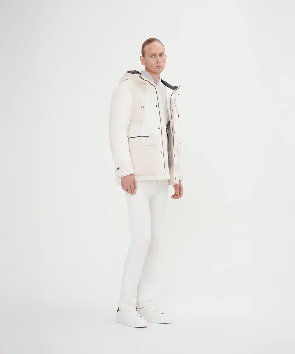 Men's Two Color Combination Down Jacket - Image 3