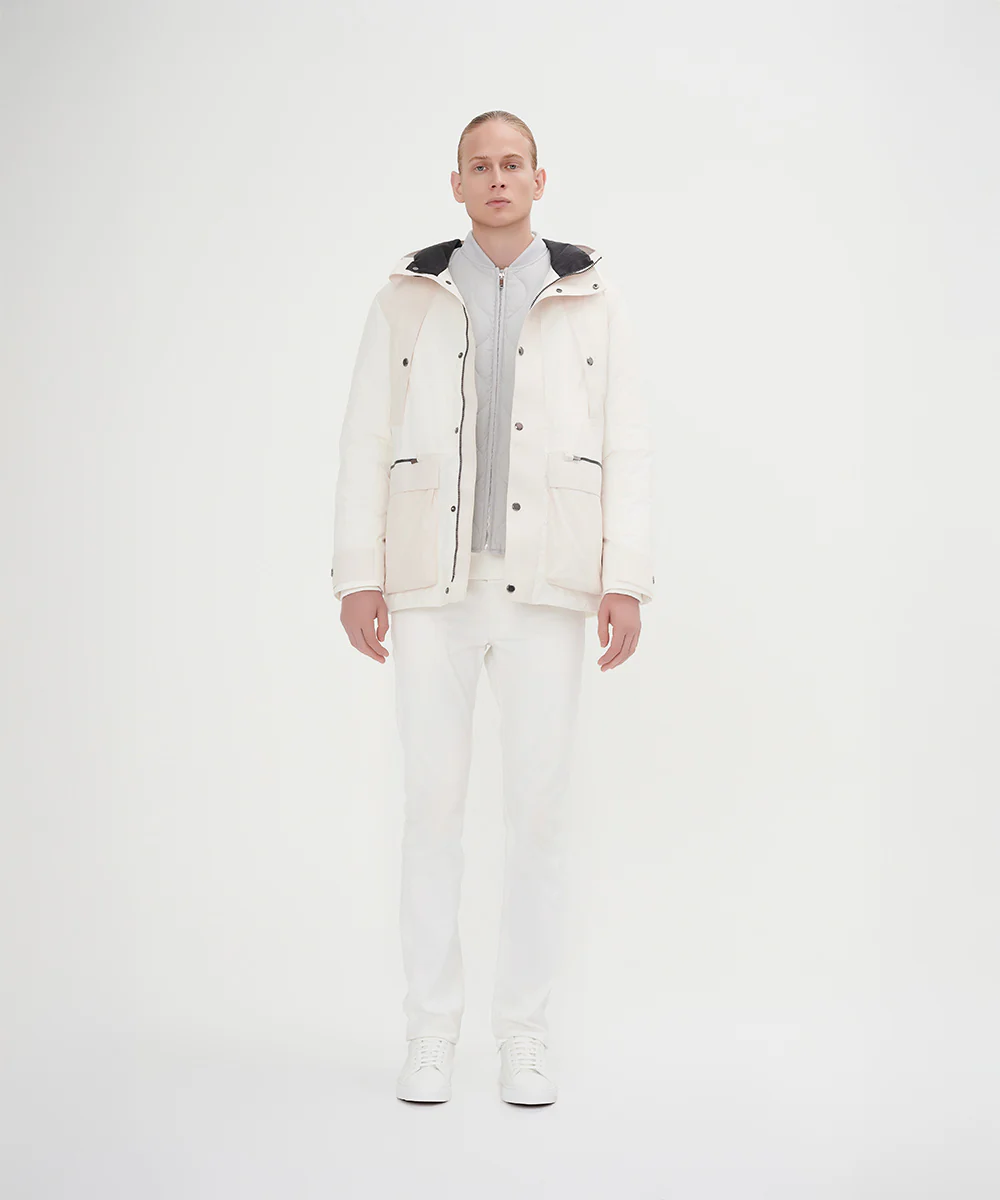 Men's Two Color Combination Down Jacket - Image 4