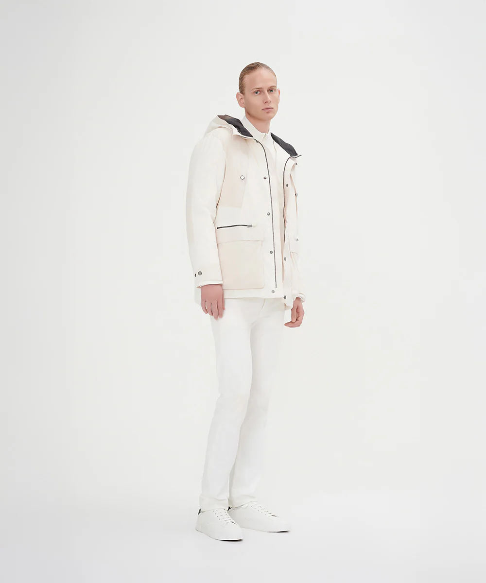 Men's Two Color Combination Down Jacket - Image 9