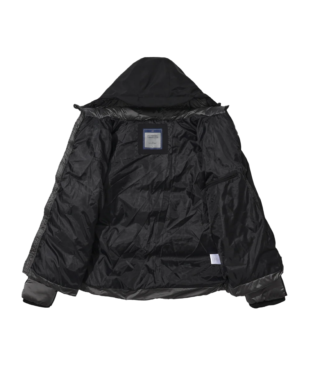 Men's Dual Fabric Padded Jacket - Image 4