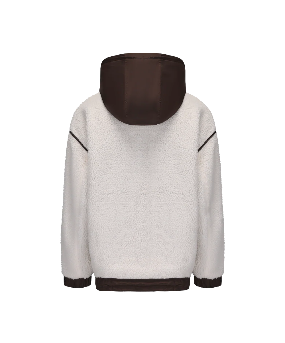 Men's Plush Sherpa Hoodie Fleece Jacket - Image 2