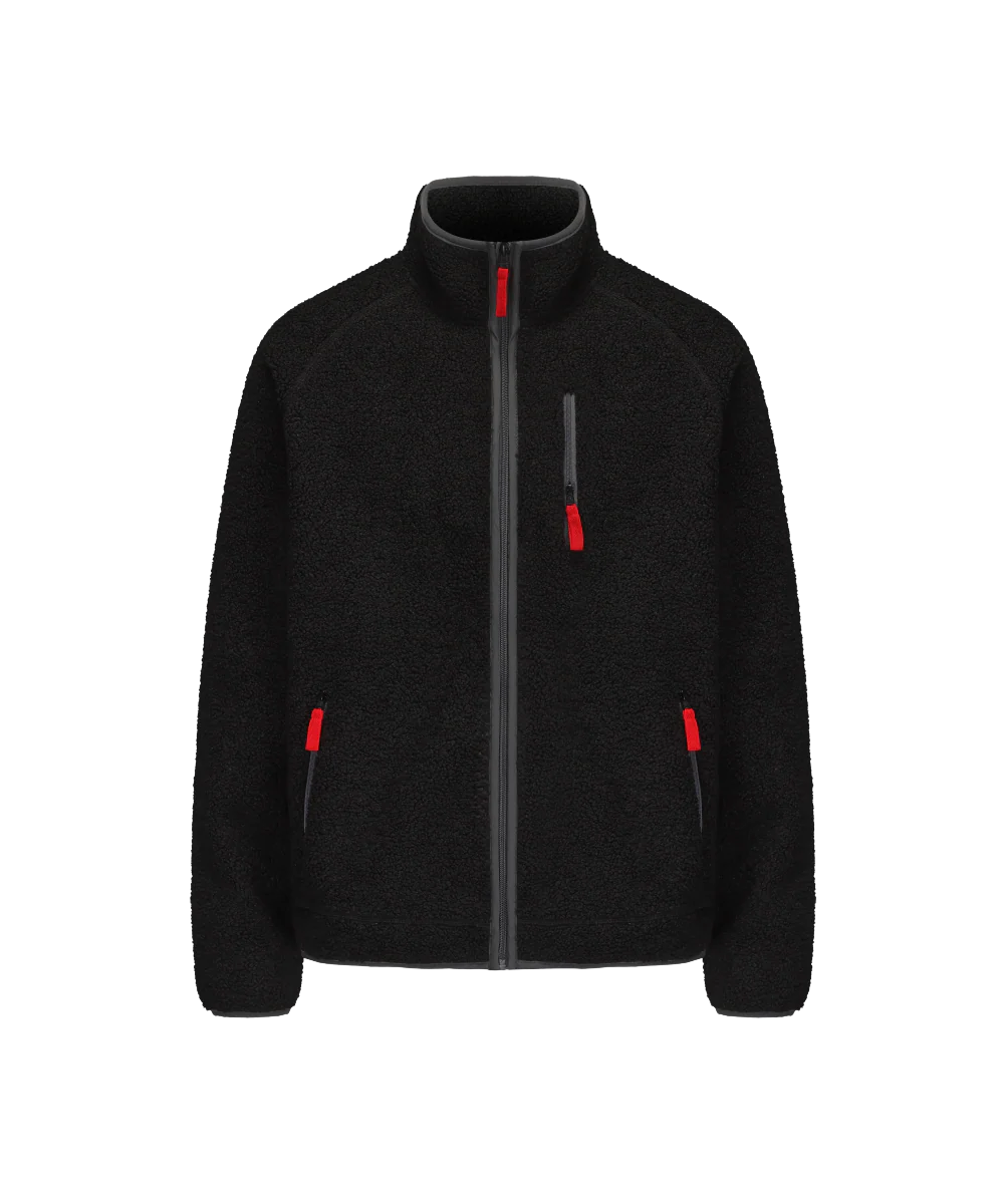 Men's Plush Sherpa Fleece Jacket - Image 4