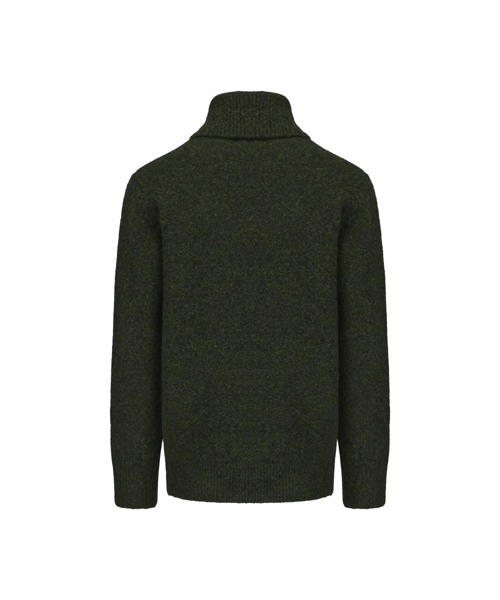 Men's Wool Blend Turtle Neck Knitted Sweater - Image 5