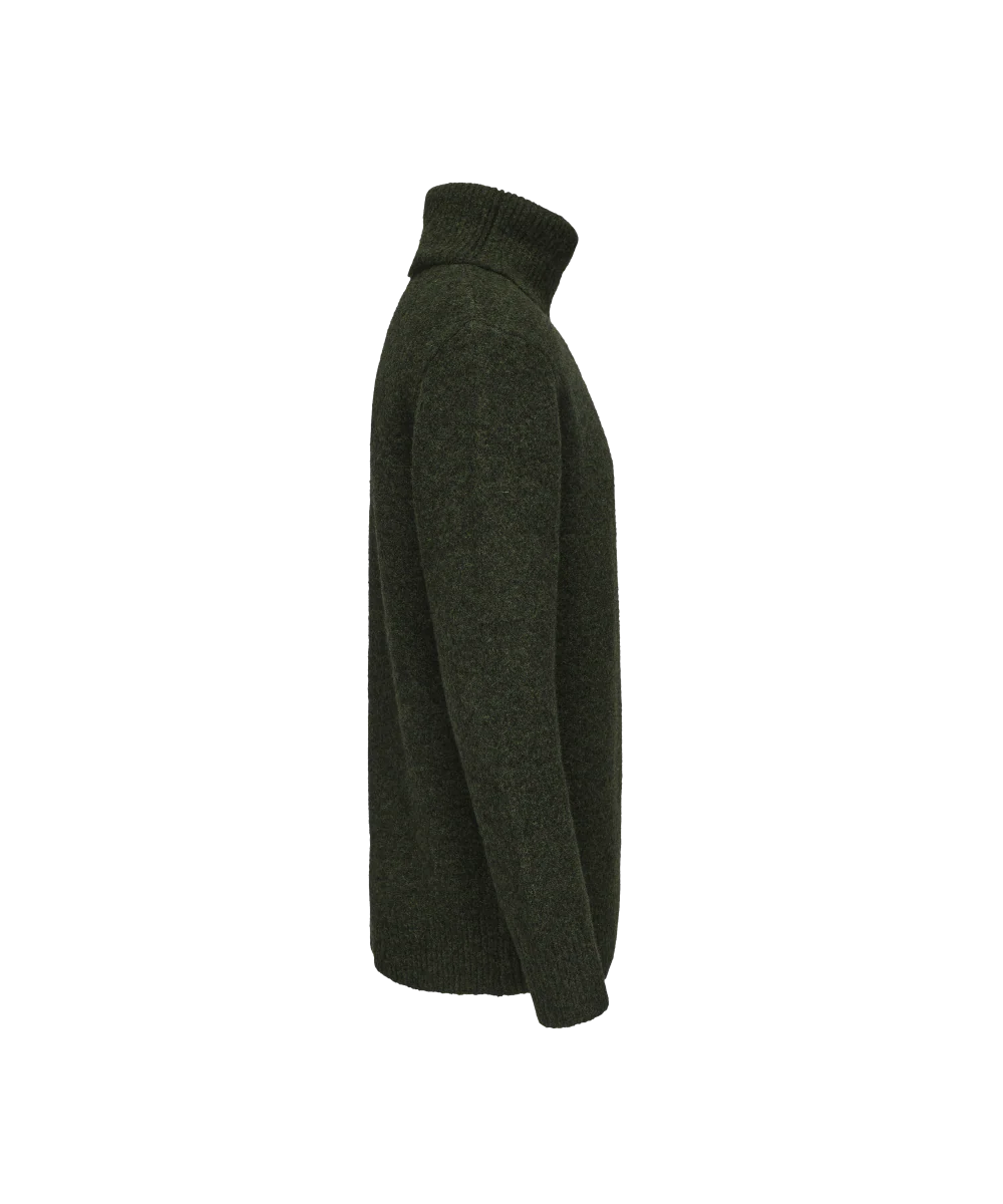 Men's Wool Blend Turtle Neck Knitted Sweater - Image 6