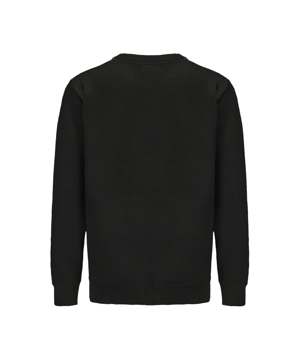Men's Crew Neck Stripped Knitted Sweater - Image 2