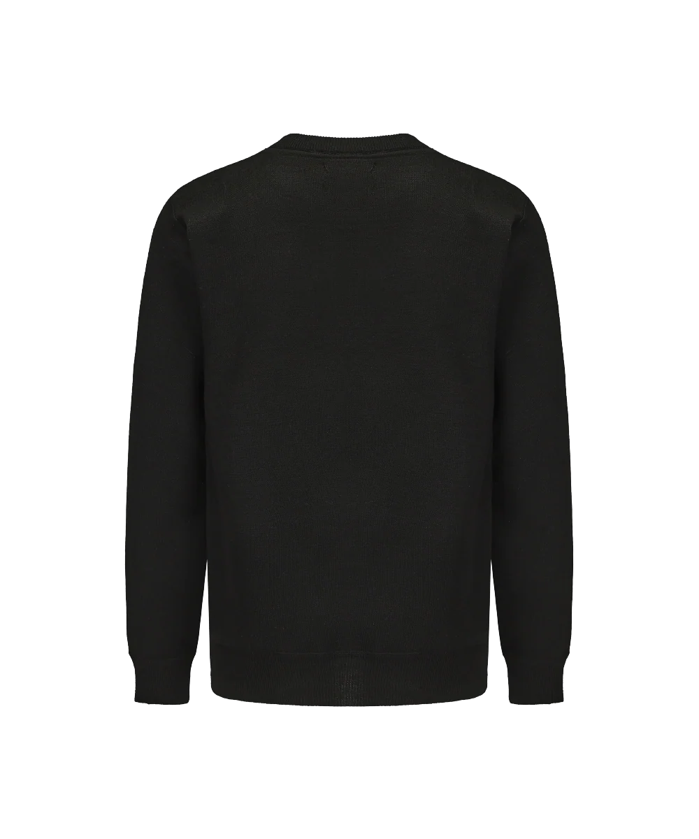 Men's Crew Neck Camouflage Knitted Sweater - Image 2