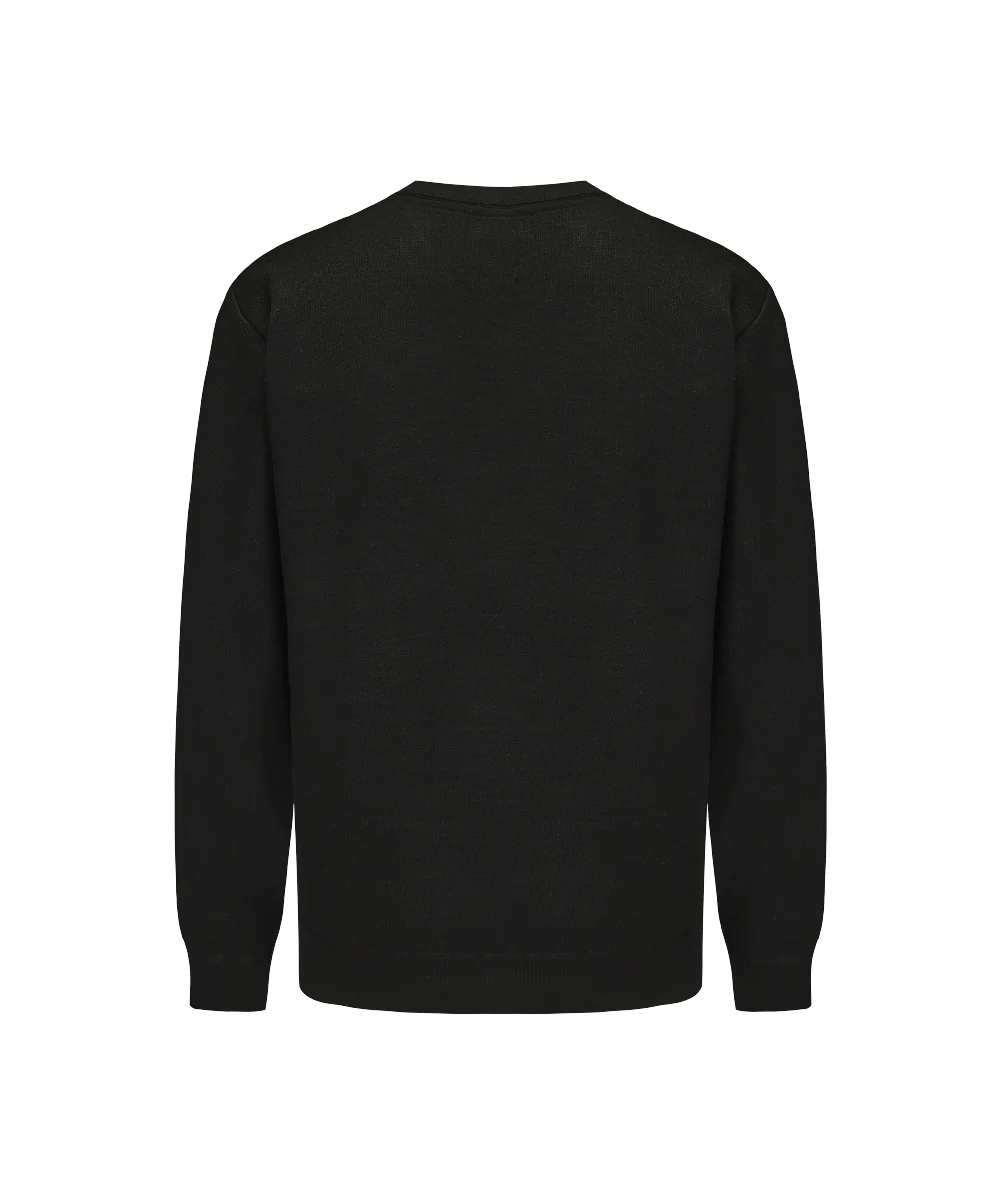 Men's V-neck Plaid Knitted Sweater - Image 2