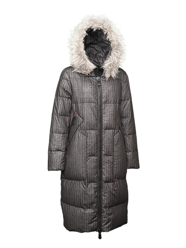 Women's Oversized Pin Stripes Down Jacket