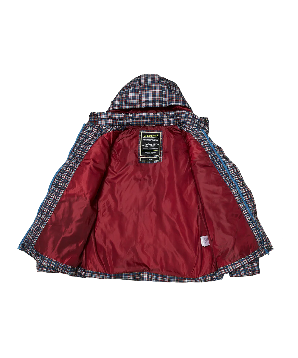 Padding Jacket with Checks Print - Image 3