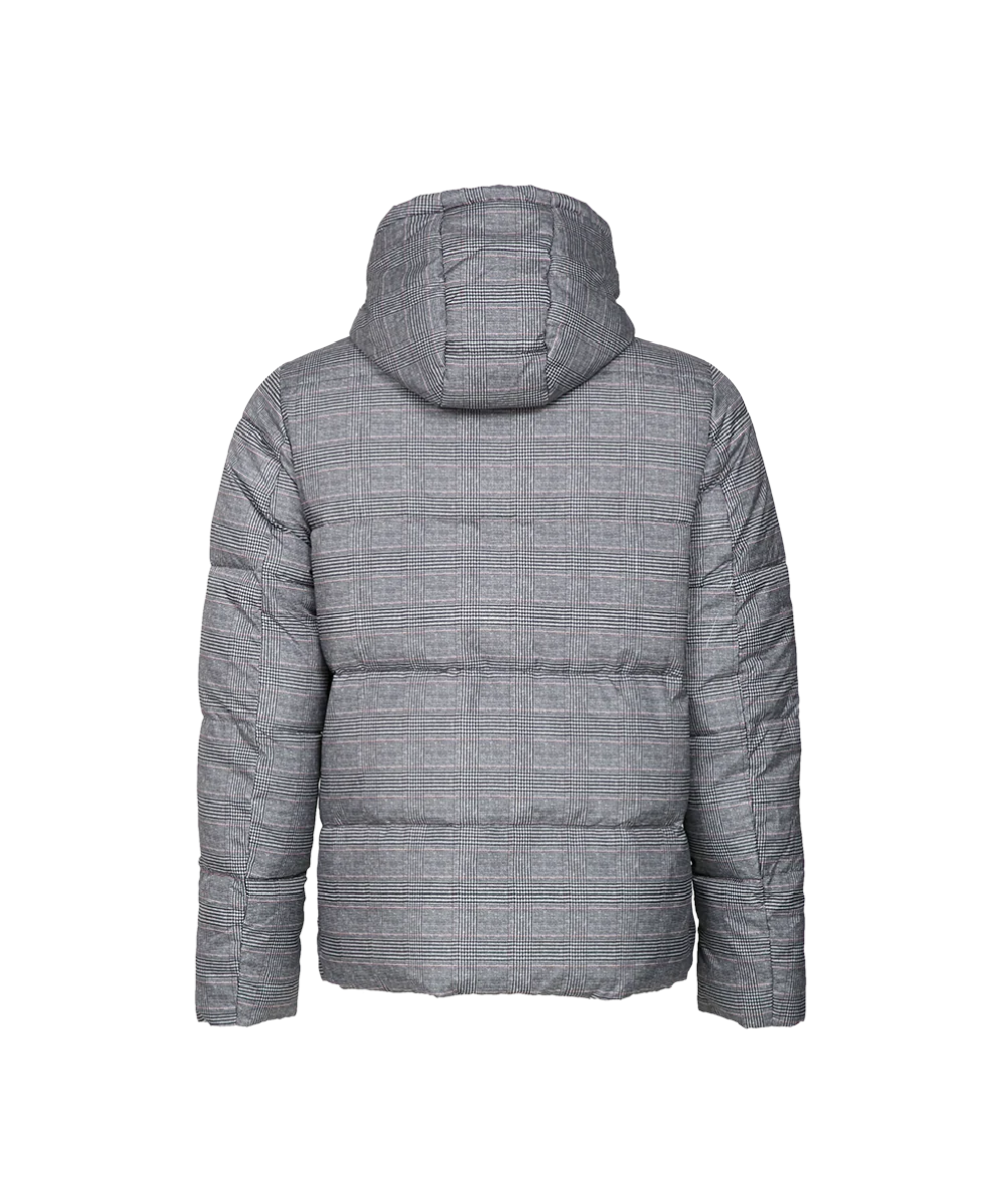 Padding Jacket with Checks Print - Image 5