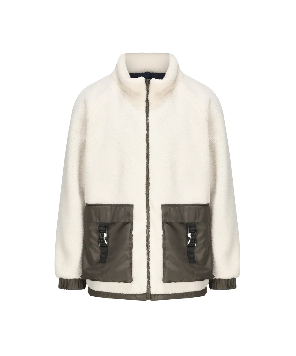 Reversible Mock Neck Fleece Jacket - FJ23249