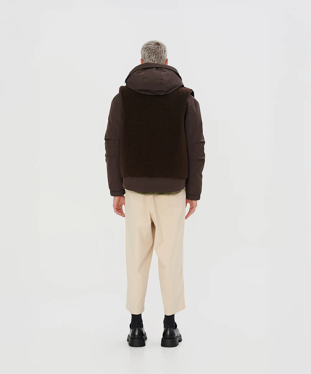 Sherpa Panel Details Down Jacket - DJ 25002 - Image 4