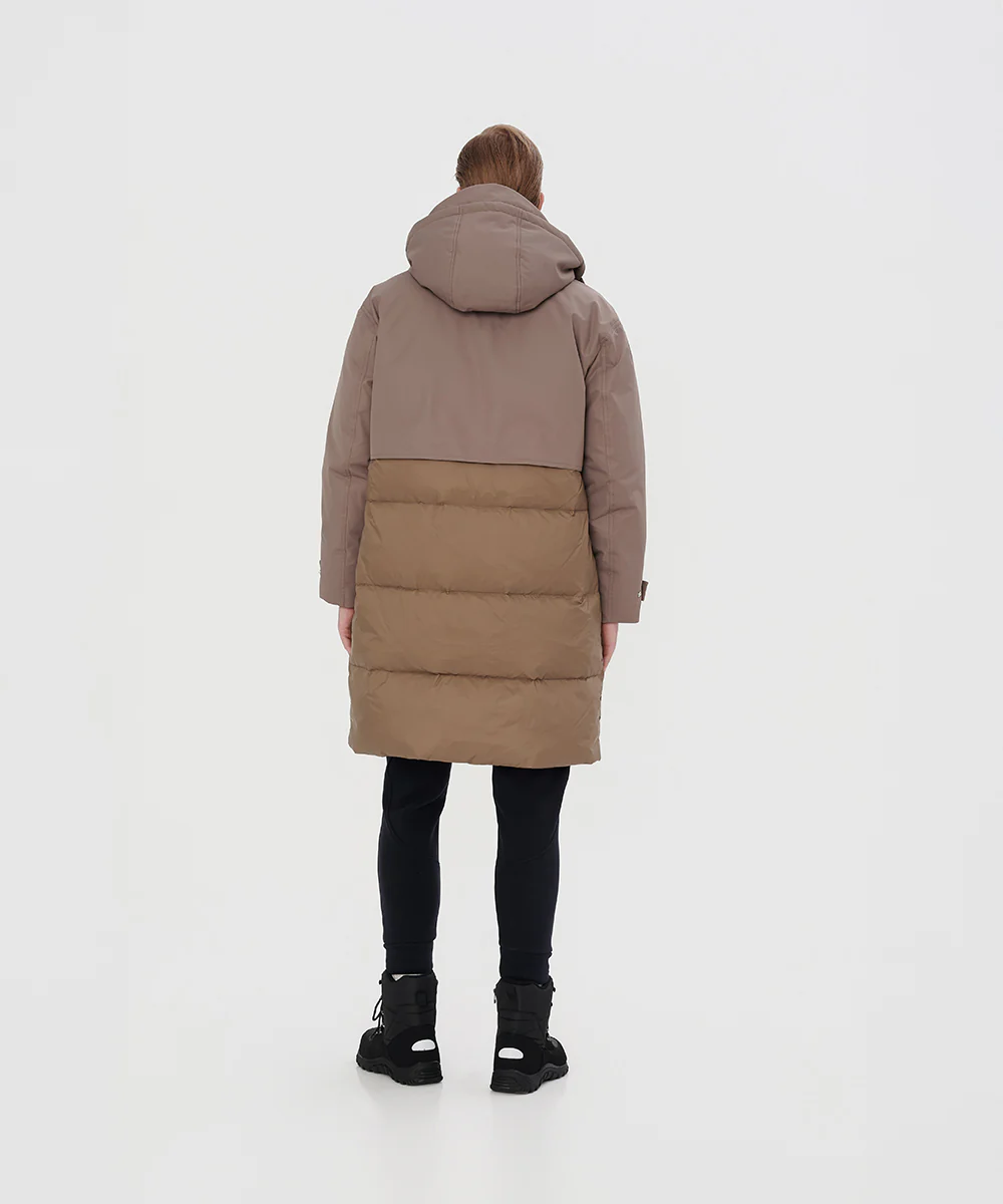 Structured Shield Mid-Length Down Jacket - DJ 25012 - Image 4