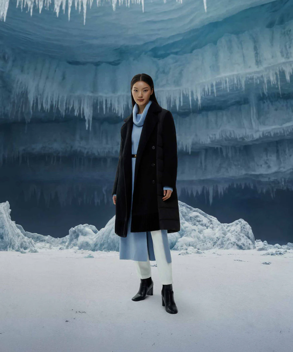 Timeless Elegance Mid-Length Down Jacket - DJW 25025
