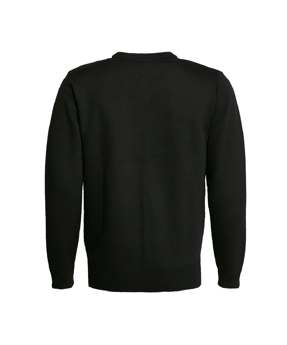 Man’s V-Neck Knitted Sweater With Diamond Print - Image 2