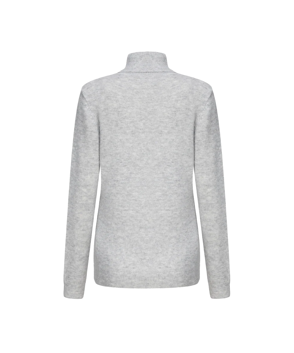Women's Turtleneck Sustainable Knitted Sweater KSW23116 - Image 3
