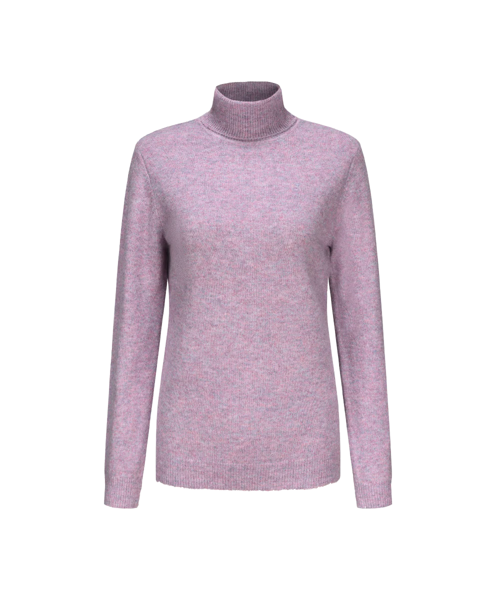 Women's Turtleneck Sustainable Knitted Sweater KSW23116 - Image 4