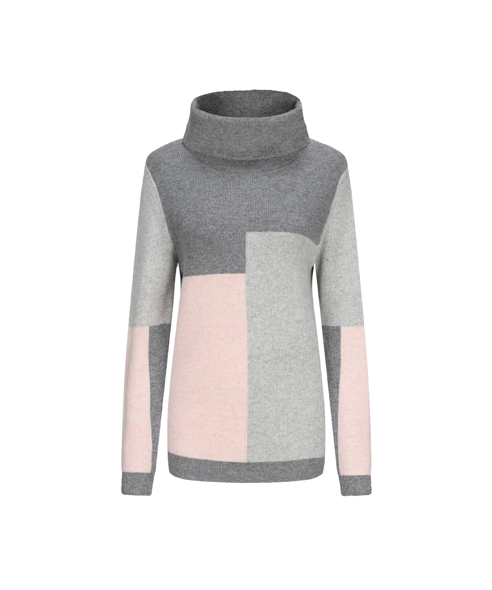 Women's Turtle Neck Knitted Sweater - Image 2