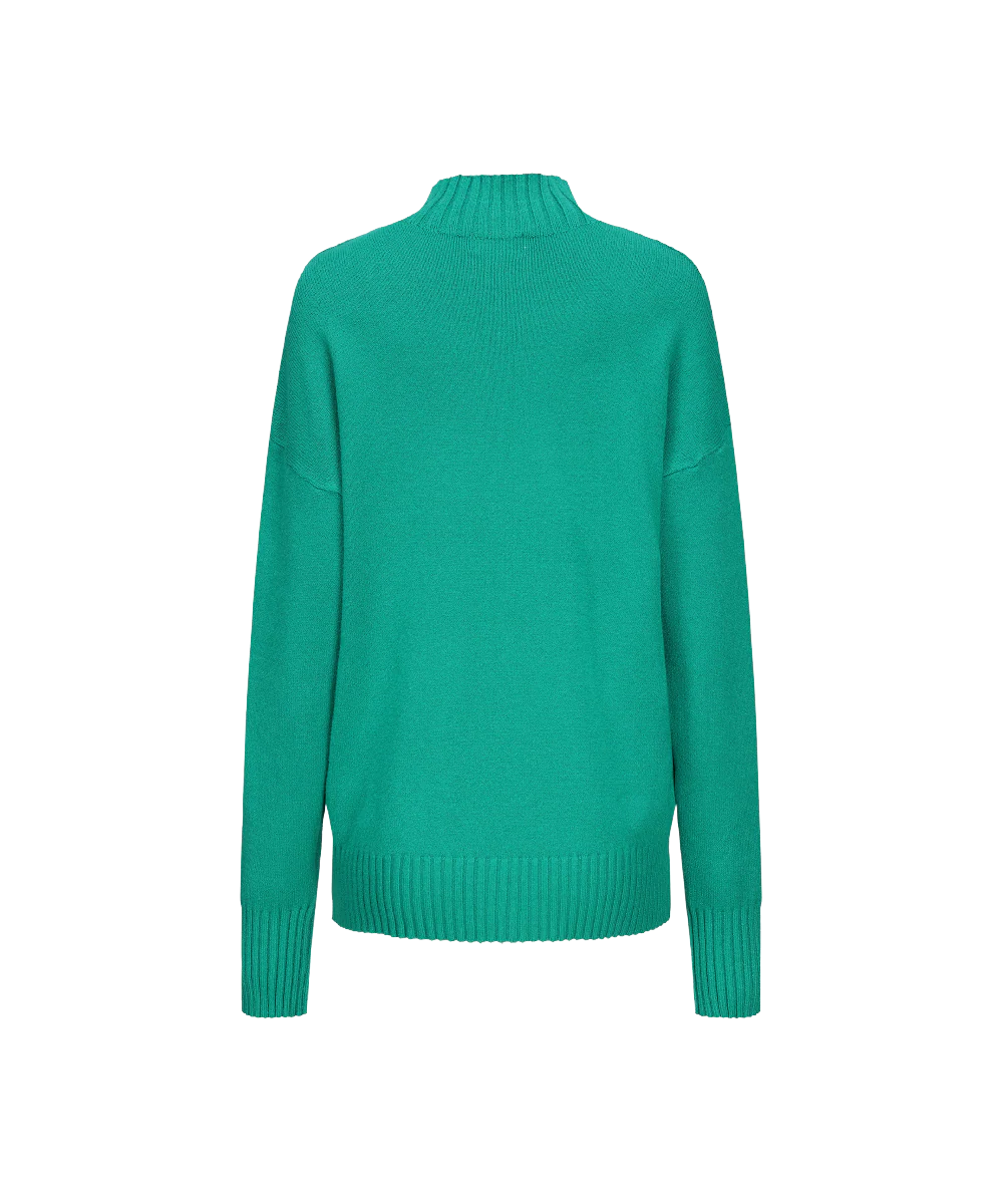 Women's Mock Neck Knitted Sweater KSW23123 - Image 3
