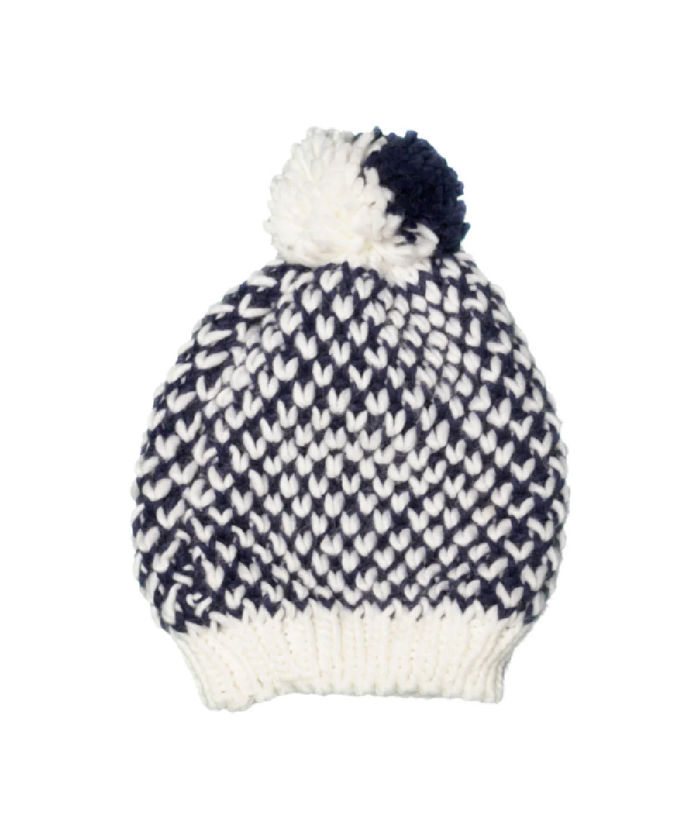 Women's Contrast Pompom Knitted Hat SNH8160