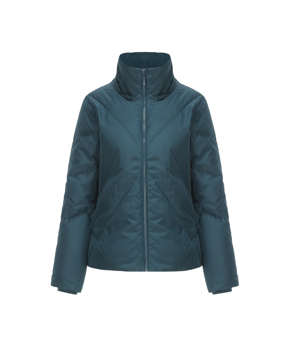 Women's Down Jacket with Embroidered Logo - Image 4
