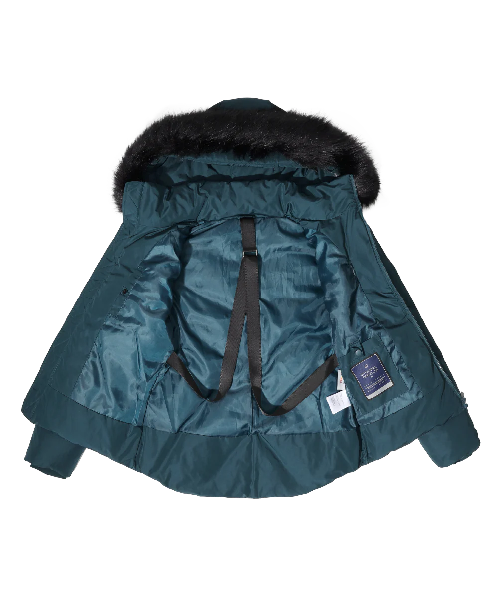 Women's Down Jacket with Embroidered Logo - Image 9