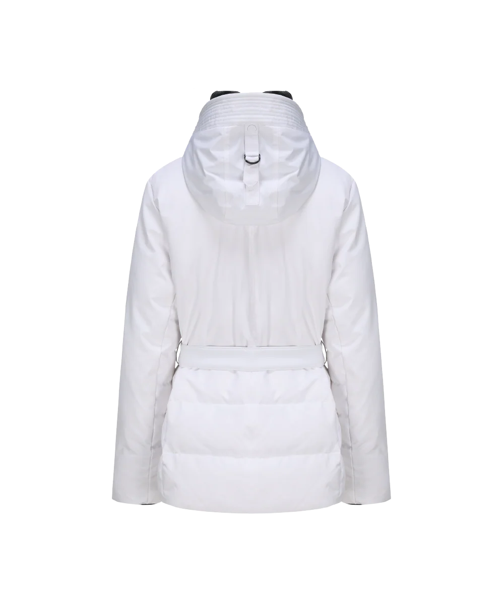 Women's Blanc Down Jacket with Double Hoodie - Image 4