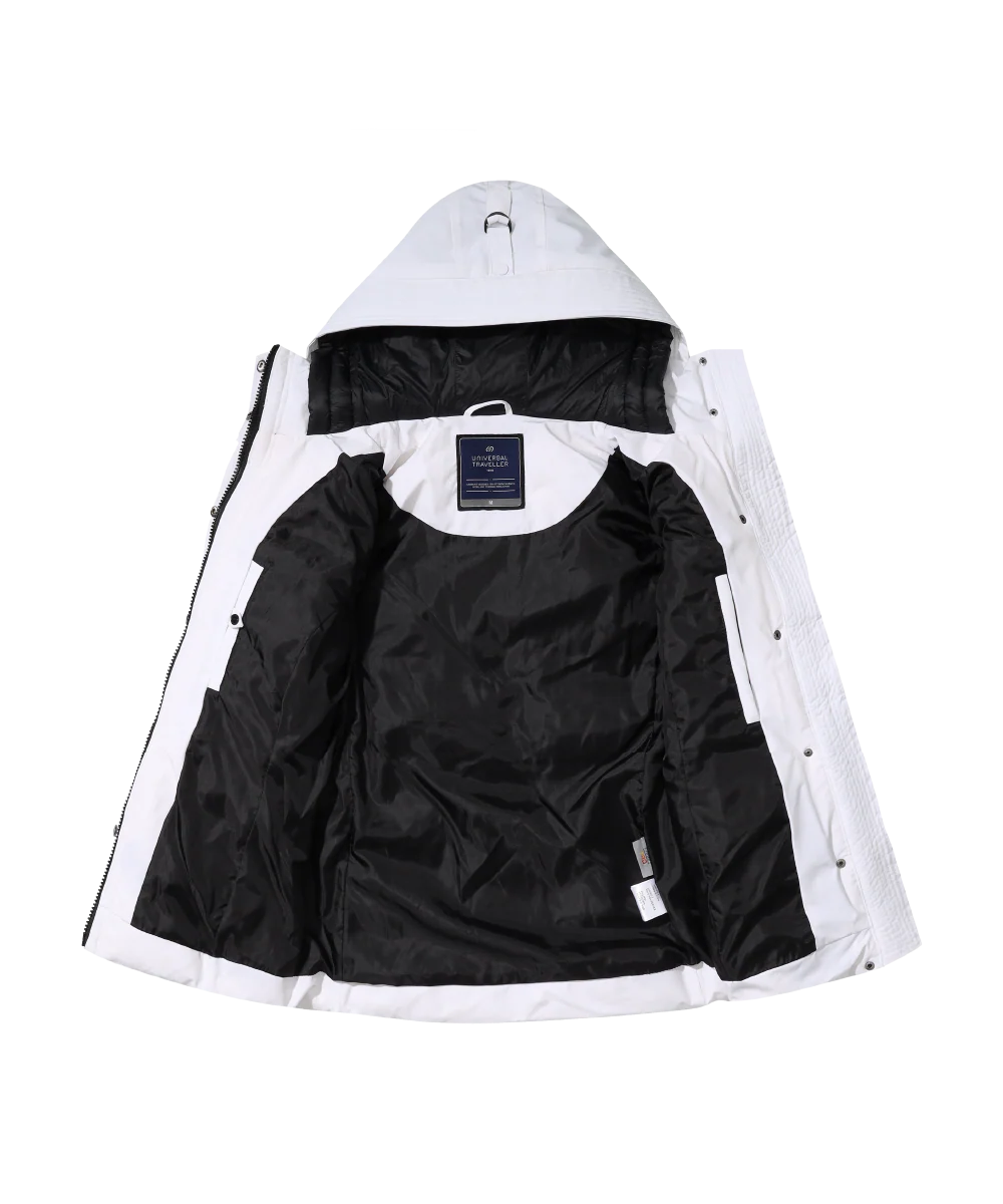 Women's Blanc Down Jacket with Double Hoodie - Image 7