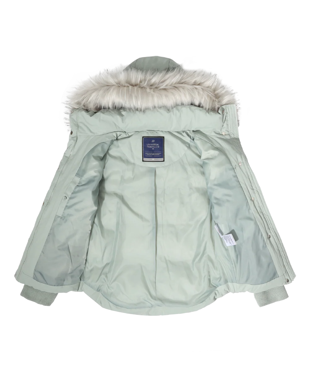 Women's Down Jacket with Curved Hem - Image 7