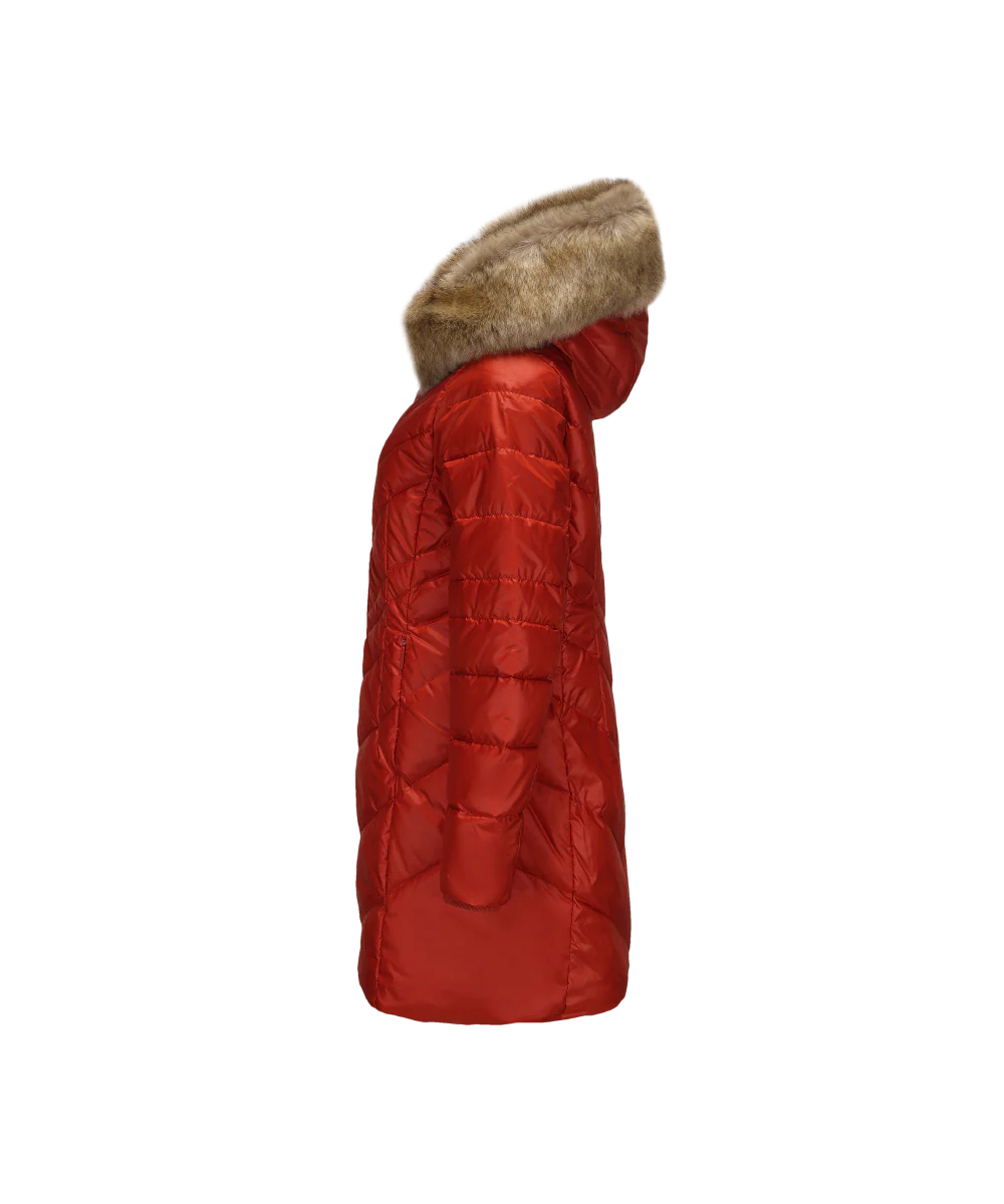 Women's Chevron Quilted Down Jacket - Image 11