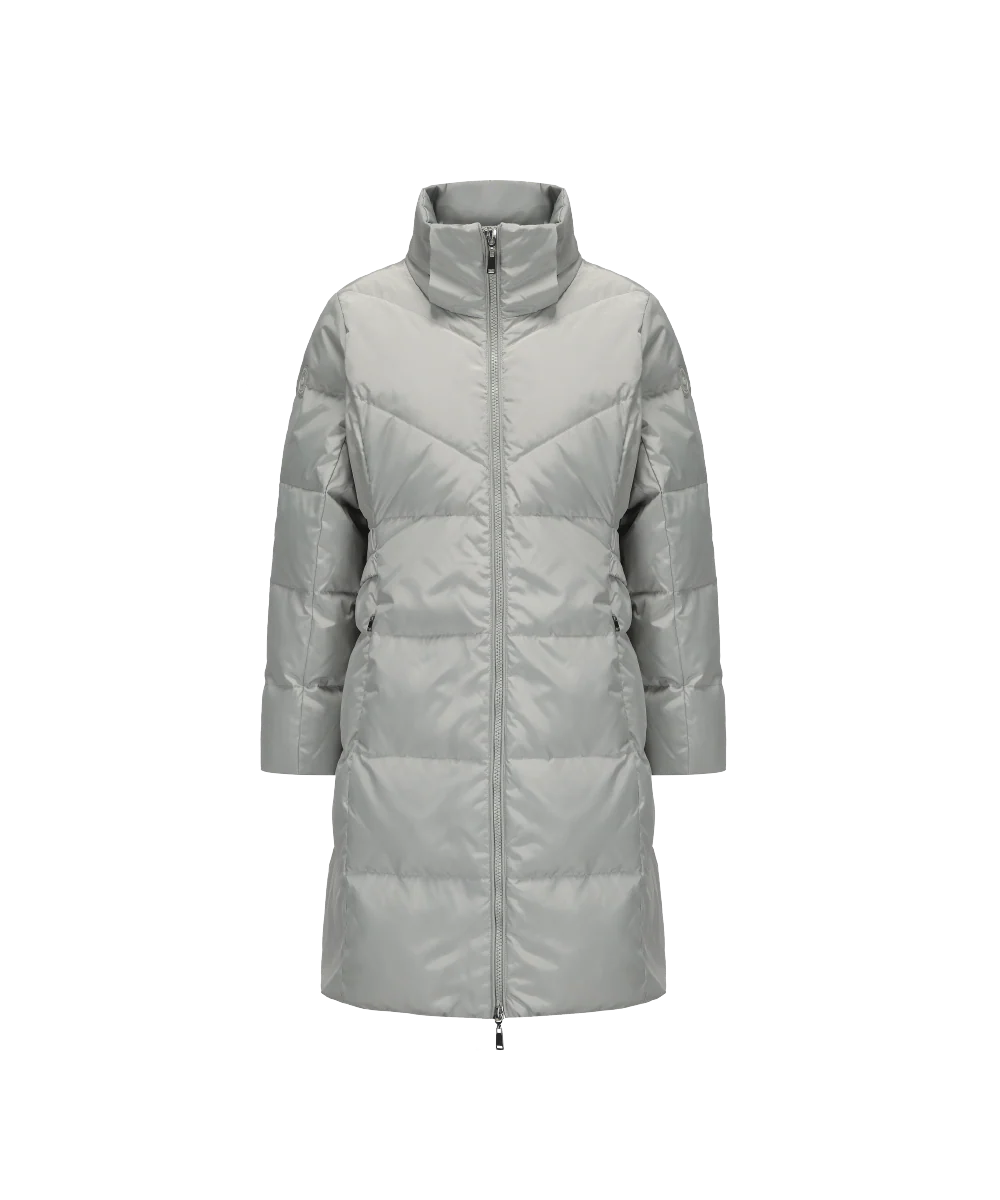 Women's Full Length Down Jacket With Hood - Image 9