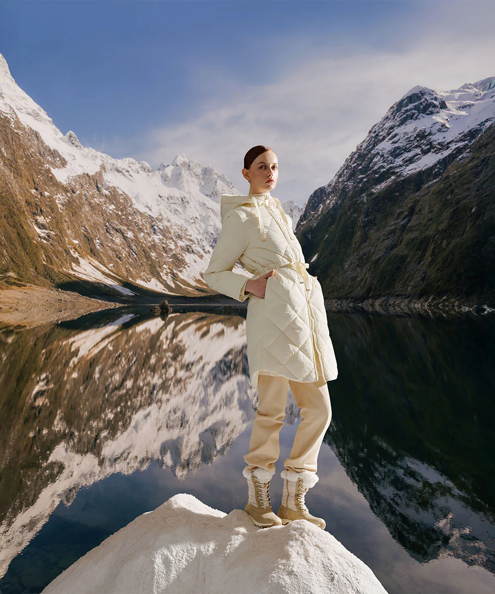 Women's Elegant Diamond Quilted Down Jacket