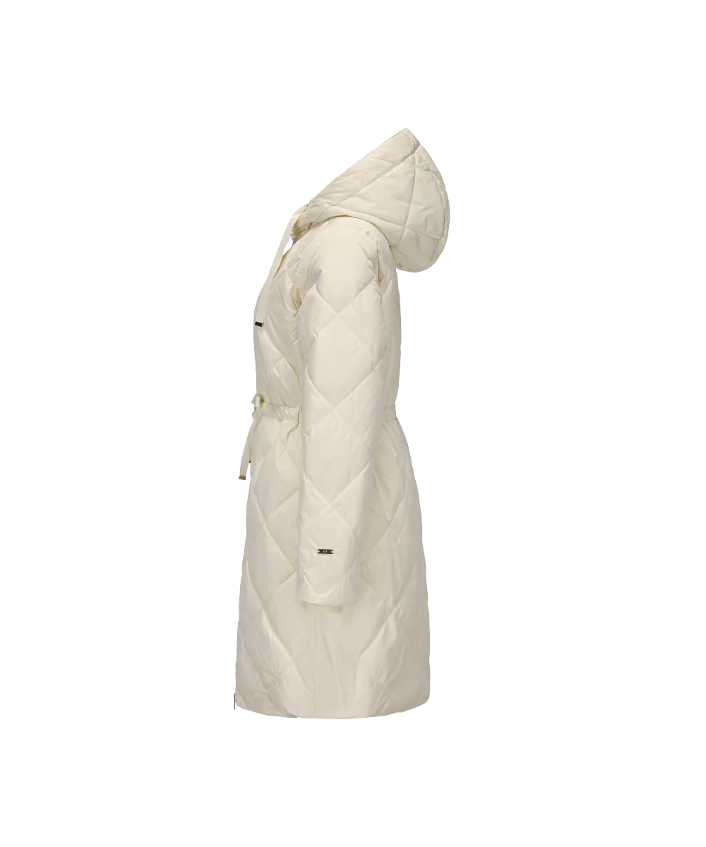 Women's Elegant Diamond Quilted Down Jacket - Image 15