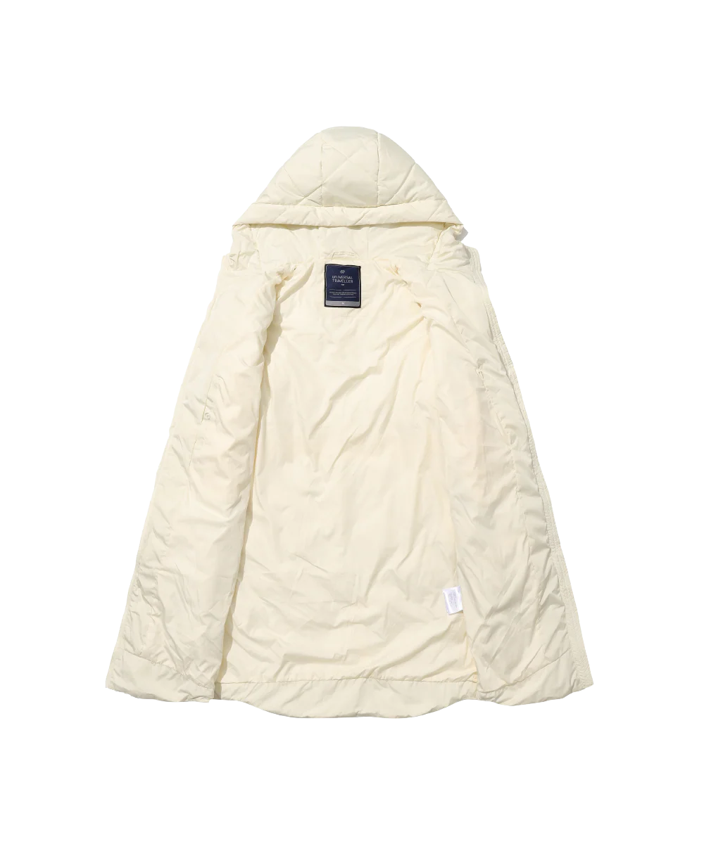 Women's Elegant Diamond Quilted Down Jacket - Image 16