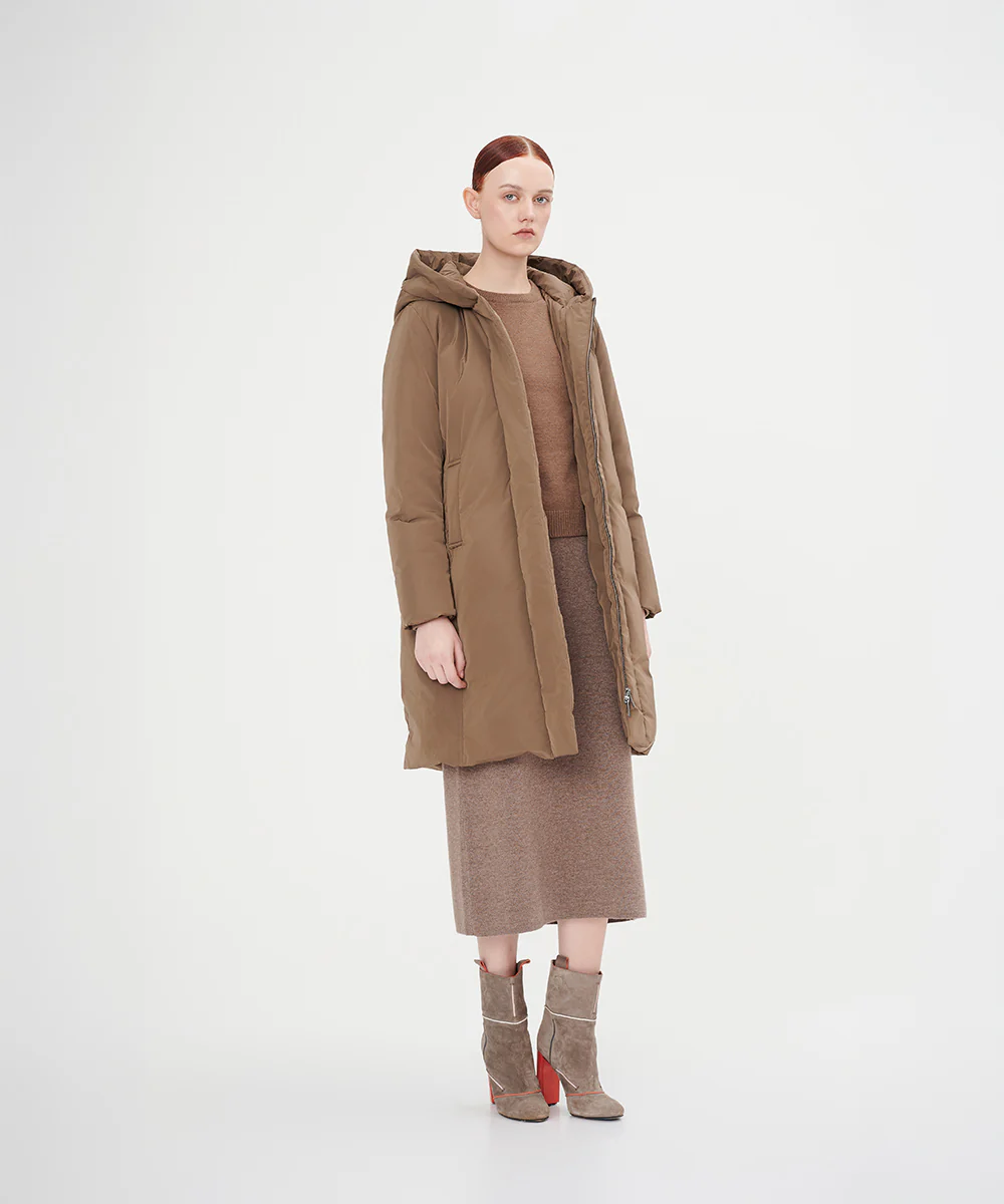 Women's Belted Full Length Down Jacket - Image 6