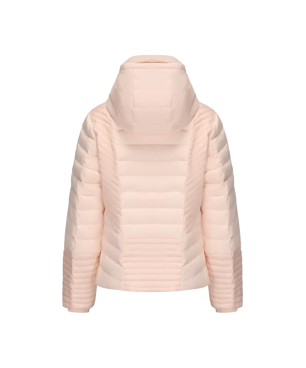 Women's Concealed Hood Slim Fit Down Jacket - Image 11