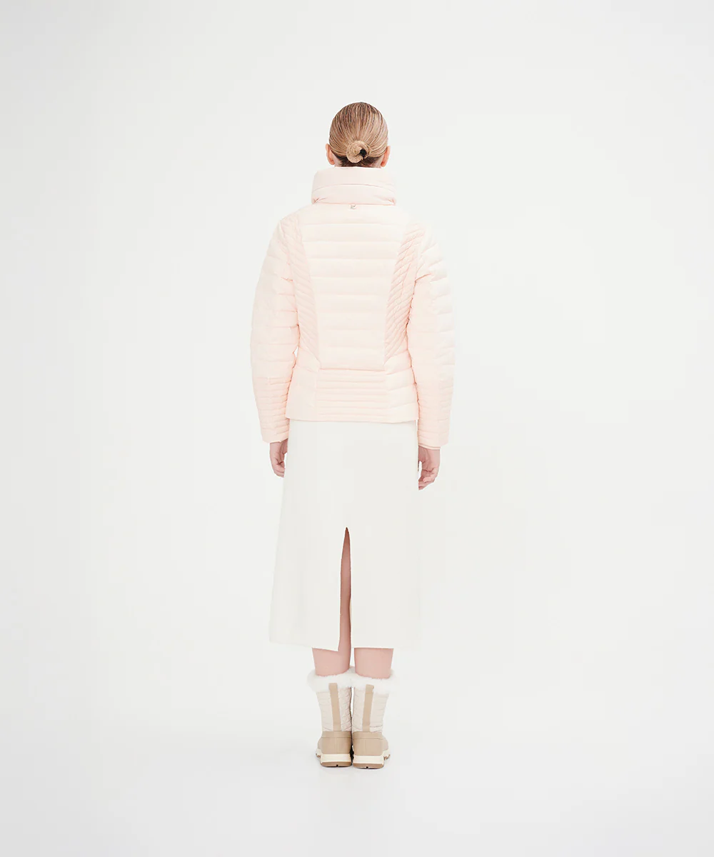 Women's Concealed Hood Slim Fit Down Jacket - Image 7