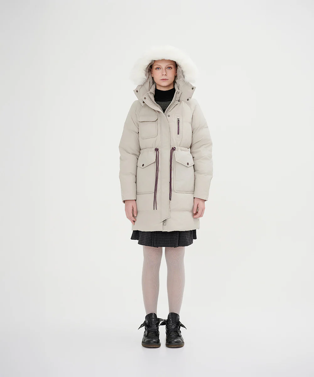 Women's Faux Fur-Trimmed Down Jacket - Image 12