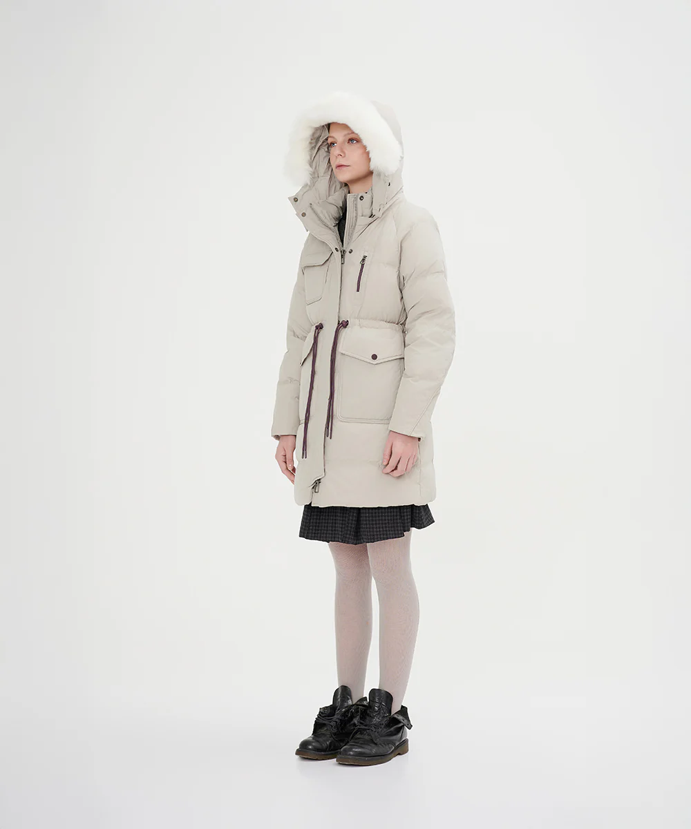 Women's Faux Fur-Trimmed Down Jacket - Image 13