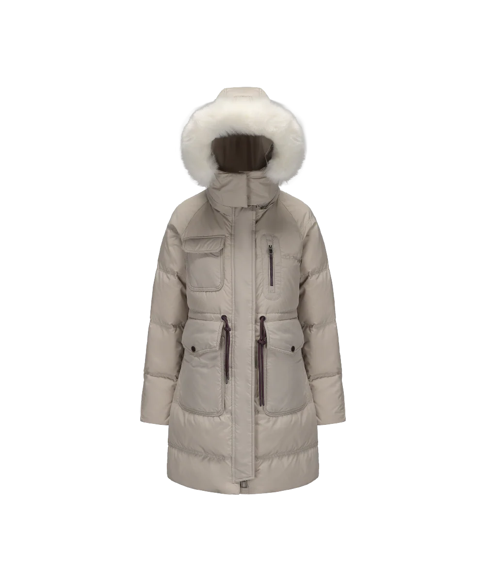 Women's Faux Fur-Trimmed Down Jacket - Image 17