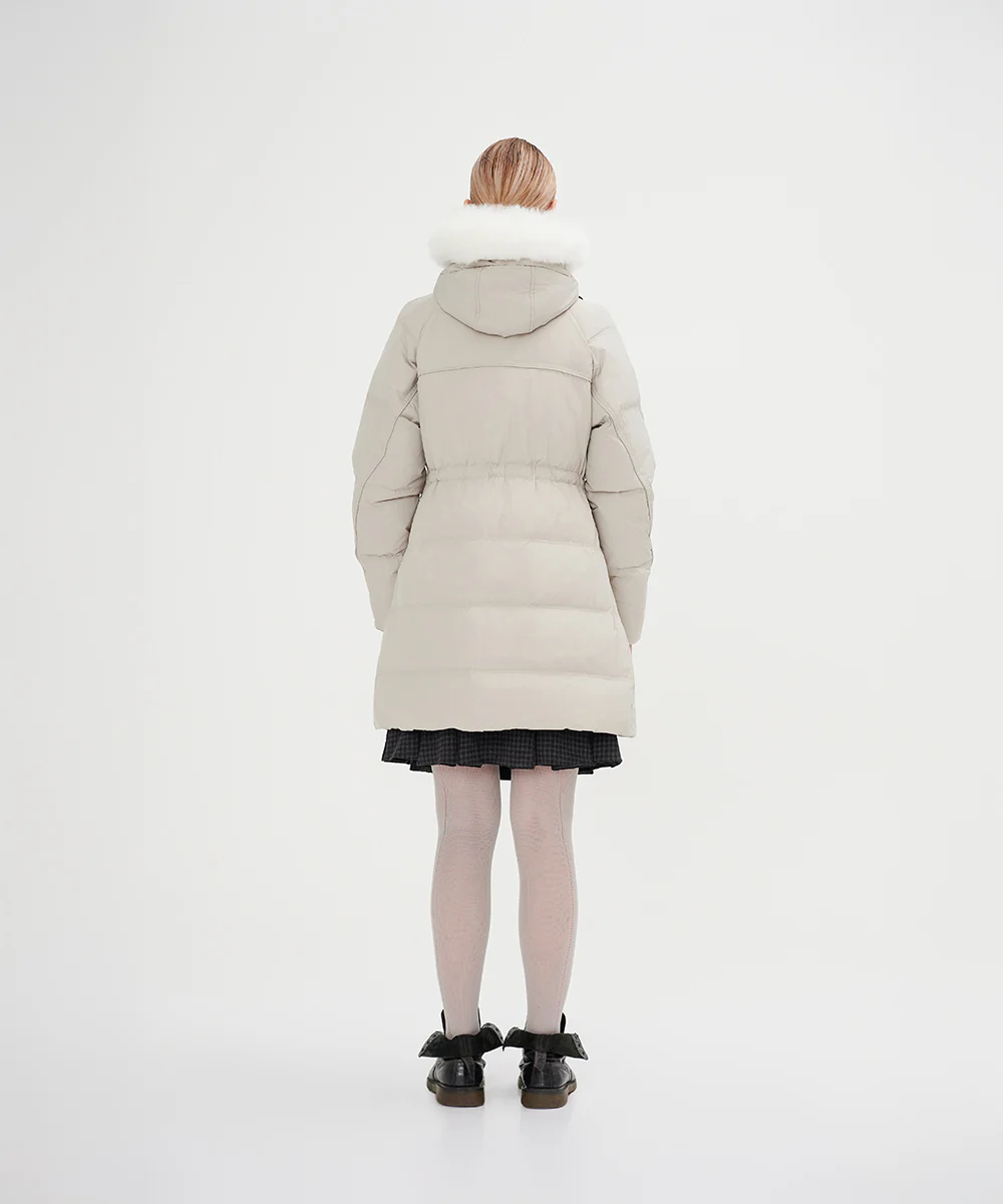 Women's Faux Fur-Trimmed Down Jacket - Image 5